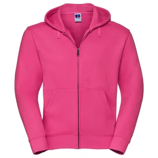 Russell - "Authentic" Hoodie mit durchgehendem Reißverschluss für Herren (Fuchsie)