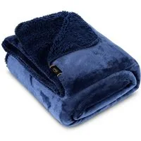 Wohndecke TEDY warme Decke für Herbst & Winter, Eurofirany, Teddy-Fleece, kuschelige Sofadecke, Sesselschoner, Extra weich