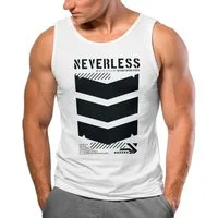 Neverless Tanktop Herren Tank-Top Techwear Trend Motive Japanese Streetstyle Military mit Print