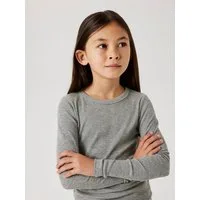 Name It Langarmshirt NKFNAKAL LS TOP NOOS in Basic-Form und leicht gerippter Qualität