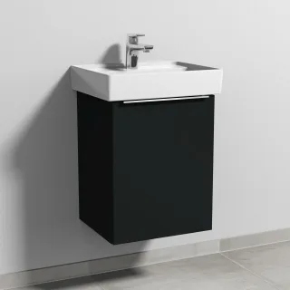 Sanipa 3way Waschtischunterbau zu Villeroy & Boch Collaro Waschtisch mit 1 Tür, Vulkan-Matt UP8311V