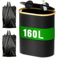 skelo Flaschenkorb Pfandflaschen Sammelbehälter, 160L Pfandflaschen Aufbewahrung, 160 l, Flaschensammler Integrierter Tragetasche Fasst 80-90 Leere Flaschen
