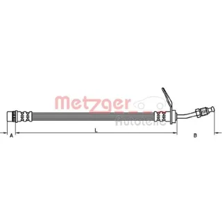 Metzger Bremsschlauch vorne Nissan Interstar Opel Movano Renault Master