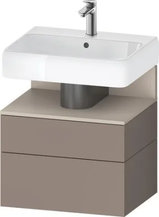 Duravit Qatego Waschtischunterbau wandhängend Basalt Matt 590x470x590 mm - QA4393091430000 QA4393091430000