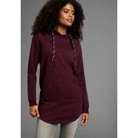 KangaROOS Longsweatshirt mit Kapuze und Kordelzügen, figurumspielende Passform