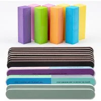 DEBAIJIA Polierblock Sandblatt Nagelfeile Buffer Feilblock für Nagelmodellagen Schleifblock