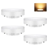 Nettlife LED-Leuchtmittel 2/4/6er Pack GX53 5W Ultra Flach Warmweiß 3000K nicht dimmbar, GX53, 4 St., Extra-Warmweiß, 230V flimmerfrei für Unterbauleuchte (74x25mm)