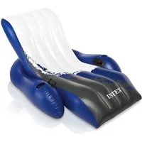 Intenso Luftmatratze Luftmatratze Floating Recliner Loungemit Rückenlehne 180cm x 135cm