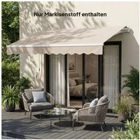 Outsunny Sonnensegel Ersatzstoff für Markise, (Markisentuch, 1-tlg., Markisestoff mit UV Schutz), 280g,m² Polyester, UPF 50+, wasserabweisend
