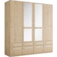 priess Kleiderschrank Schrank Garderobe Wäscheschrank Barcelona in 5 Breiten viel Stauraum, geräumige Schubkästen, mit Spiegel, MADE IN GERMANY