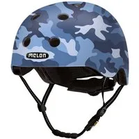 Melon Fahrradhelm Camouflage Blue (matte), super leicht, Magnetverschluss, größenverstellbar, mehr als 50 Designs