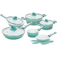 Genius Pfannen-Set Cerafit Revolution Deluxe-Set 12-tlg., Keramik (Kochtopf- und Pfannenset, 12 tlg), spülmaschinengeeignet, für alle Herdarten geeignet