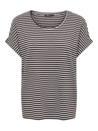 ONLY - ONLMOSTER STRIPE S/S O-NECK TOP JRS NOOS - Gr. - S