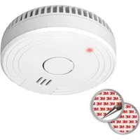 Elro Rauchmelder (optischer Brandmelder Klebepad, Magnet & Batterie Kleben statt Bohren)