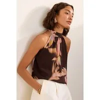 Friends Like These Neckholdertop Friends Like These Neckholderbluse aus Chiffon (1-tlg)