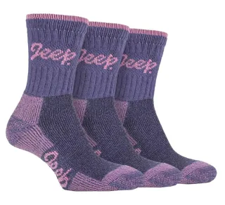 JEEP TERRAIN - 3 Paar Baumwoll-Wandersocken für Damen