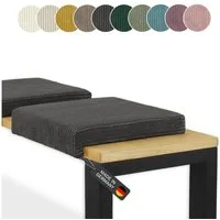 Lycce Bankauflage Bankauflage Klemmkissen 1 Leiste, Cordstoff extra Polsterung, (1 St), für Banktiefe ab 35 cm, verrutscht nicht, versch. Farben