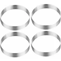 WESTMARK Tarteform Tartelette-Rahmen 4 Stk. – Perfekte Tarte- und Quicheformen, Ø 8 cm