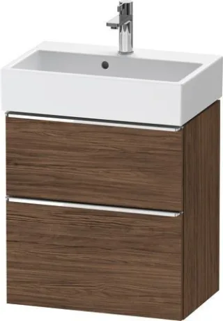 Duravit D-Neo Waschtischunterbau wandhängend Nussbaum dunkel Matt 584x372x625 mm - DE4329010210000 DE4329010210000