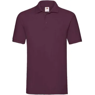 Fruit of the Loom Herren Premium Baumwolle Pique Polo Shirt (Burgunderrot)