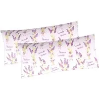 Heubergshop Kissenbezug, (2 Stück), 2er Set 40x80cm Blumen Geblümt Baumwolle (KY-Lavendel-mit-Text-40x80)