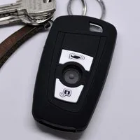 mt-key Schlüsseltasche Autoschlüssel Softcase Silikon Schutzhülle Schwarz, BMW F20 F13 F30 F31 F32 F33 F22 1er 2er 3er 4er 3 Tasten KEYLESS
