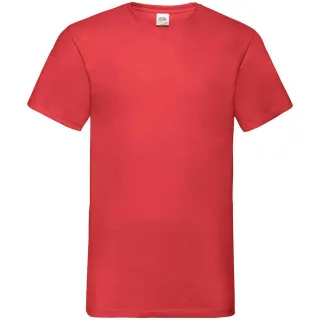 Fruit of the Loom - "Value" T-Shirt V-Ausschnitt für Herren (Rot)