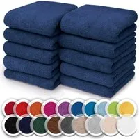NatureMark Seiftuch 10er-Set Seiftücher 30x30cm 100% Baumwolle, (10-St), Frottier Waschlappen Seiflappen 30 x 30 cm, Navy blau