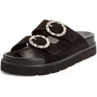 Tamaris Pantolette Sommerschuh mit schmuckbesetzten, verstellbaren Schnallen