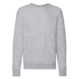 Fruit of the Loom - Sweatshirt für Herren/Damen Unisex Raglanärmel (Grau meliert)