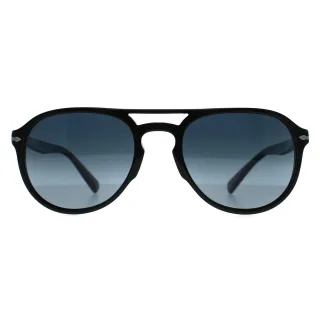 Persol Aviator Unisex Schwarz Blau Verlauf Polaroid Sonnenbrille