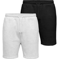 ONLY & SONS Shorts ONSCHASE REG SWEAT SHORTS 2-PACK OTL (Packung, 2-tlg)