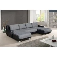 Sofnet Wohnlandschaft Otis, mit Schlaffunktion und Bettkasten, Ecksofa, U-Form Couch, Schlafsofa mit Bonell Federkern