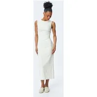 Koton Badekleid Midi Länge Drapiert Bleistiftkleid