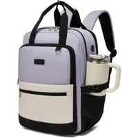KONO Rucksack für Damen – Wasserdichter 2-in-1-Laptoprucksack, 15,6 Zoll