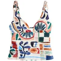 Next Tankini-Top Bauchformender Tankini mit tiefem Ausschnitt (1-St)