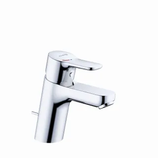 Kludi PURE & EASY Waschtischarmatur 70 ECO PLUS EcoPlus, m. Metallablaufg. chrom, 373880565WR4 373880565WR4