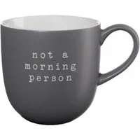 ASA SELECTION Tasse Asa Henkelbecher hey! not a morning person Grau (350ml)