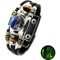 Stelby Armband mit Gravur Armband Sternzeichen Steinbock mit 3D Gravur im Glas (Weihnachtsgeschenk, Geburtstagsgeschenk, Valentinstaggeschenk, modern, minimalistisch), langlebig, pflegeleicht, unisex