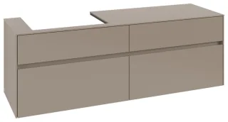 Villeroy & Boch Waschtischunterschrank Collaro C022B0 1600x548x500mm m. Bel. 4 Ausz. Waschtisch li T C022B0VM