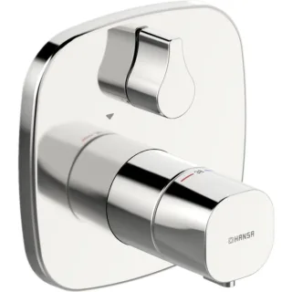 Hansa Hansaliving Fertigmontageset 81149572 UP-Wannen/Brause-Thermostat, mit Funktionseinheit, chrom