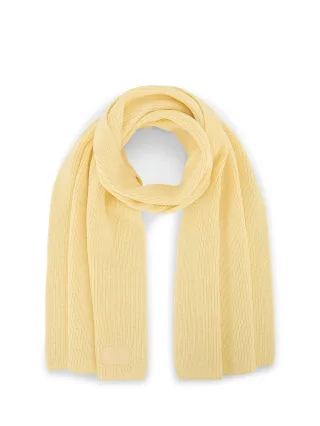 Denim Tom Tailor - Strickschal mit Badge soft vanilla yellow - Gr. - OS