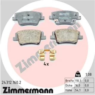 Zimmermann Bremsbel?ge hinten Hyundai Santa Fe 4 24312.160.2