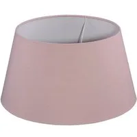 Dirk Davids Leuchten GmbH Lampenschirm Lampenschirm für Tischleuchte in Rund Leinen Rose 20-15-13cm, Romantisches Design