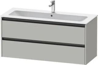 Duravit Ketho.2 Waschtischunterbau wandhängend Betongrau Matt 1210x480x550 mm - K25265007070000 K25265007070000