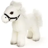 Uni-Toys Kuscheltier Pferd - mit/ohne Sattel und Steigbügel - 23 cm - Plüsch, Plüschtier, zu 100 % recyceltes Füllmaterial