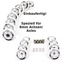 TEMPISH Inlineskates-Rolle 8er Set Speed Motion 80mm Rolle+ABEC7+8mm Spacer Inline Roller Blade (Rollenset)