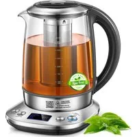 FOHERE Wasserkocher mit Temperatureinstellung 6 Voreinstellungen und Warmhaltefunktion, 1.7 l, 2200 W, mit 10-Minuten-Speicherfunktion