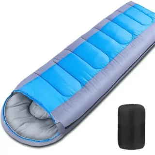 Xmund 2400g Camping Sleeping Bag For -10~20℃ Temperature, Ultralight Waterproof 4 Season Warm Envelope Backpacking Sleep