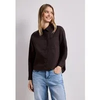 STREET ONE Langarmbluse mit Hemdkragen aus Twill